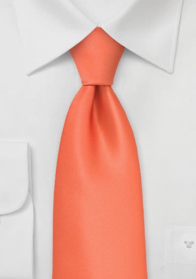 Krawatte in orange / lachs