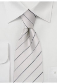 Krawatte weiß Streifen