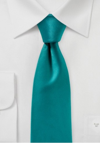 Auffallende Krawatte monochrom mint