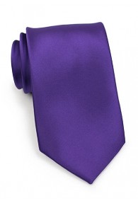 Mikrofaser-Krawatte unifarben violett