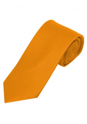 Schmale Krawatte unifarben kupfer-orange