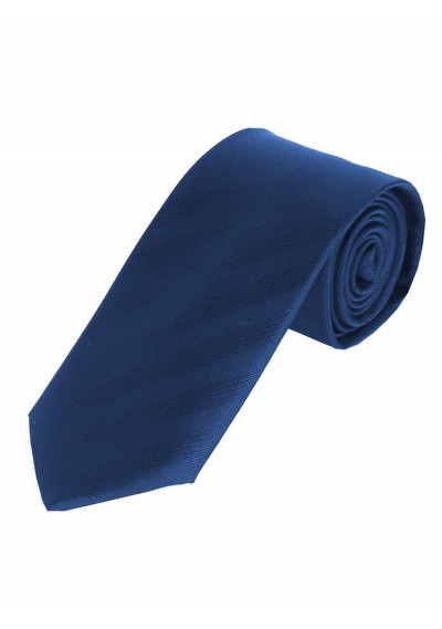 Krawatte schlank einfarbig Streifen-Struktur blau
