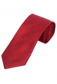 Krawatte schmal geformt unifarben Streifen-Oberfläche rot