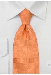 Krawatte orange Gittermuster
