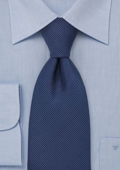 Auffallende Krawatte marineblau Struktur