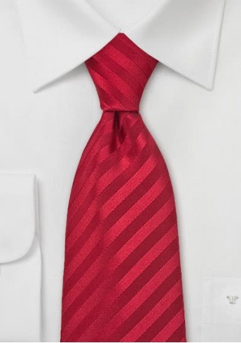 Krawatte XXL einfarbig Streifen