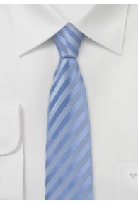 Schmale Krawatte uni hellblau