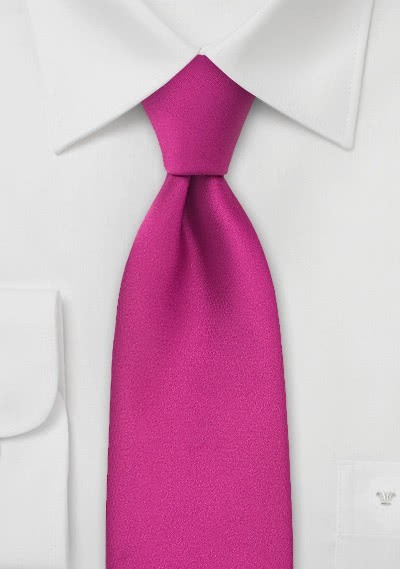 Clip- Krawatte in magenta