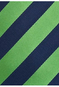 Businesskrawatte navy grün Streifendesign