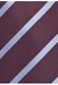 Businesskrawatte Bordeaux Streifendesign-Pattern