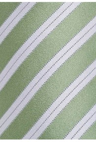Krawatte hellgrün italienisches Streifen-Dessin