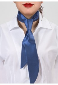 Krawatte für Damen königsblau Poly-Faser 