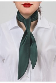 Krawatte für Damen dunkelgrün Poly-Faser 