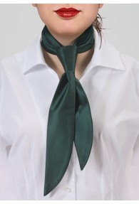 Krawatte für Damen dunkelgrün Poly-Faser