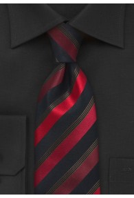 Stylische Krawatte schwarz rot