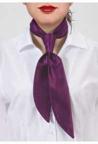 Krawatte für Damen violett monochrom