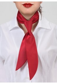 Damen-Halsbinde rot monochrom