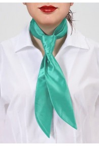 Krawatte für Damen türkis Poly-Faser