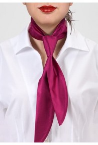 Damen-Halsbinde magenta monochrom