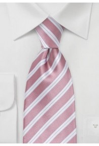 Kinder-Krawatte rosa italienisches Streifen-Dekor