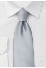 Clip-Krawatte in kühlem silber