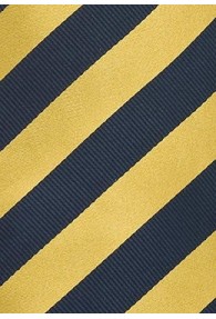 Kinder-Krawatte blau gelb gestreift