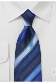 Blaue Krawatte breit gestreift