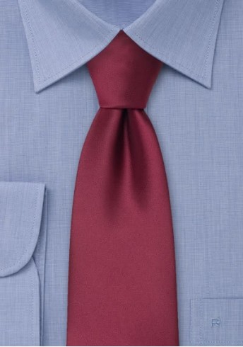 Clip-Krawatte in bordeaux