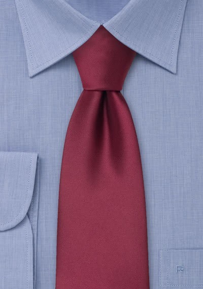 Clip-Krawatte in bordeaux