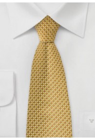 Krawatte gelb lineares Dessin