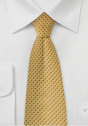 Krawatte gelb lineares Dessin