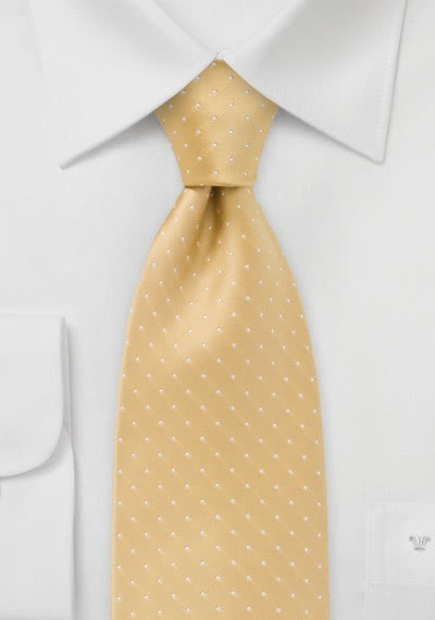 Pünktchen-Krawatte gelb
