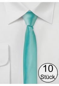 Krawatte extra schmal aqua...