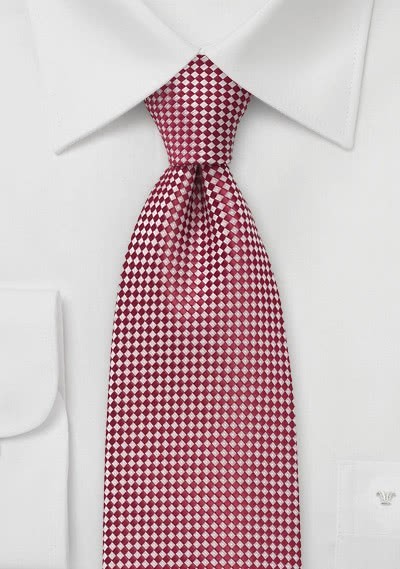 Krawatte Karo-Oberfläche rot