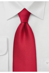 Krawatte einfarbig rot