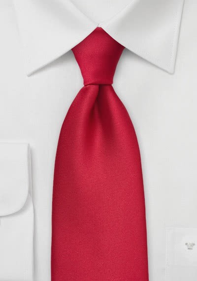 Krawatte einfarbig rot