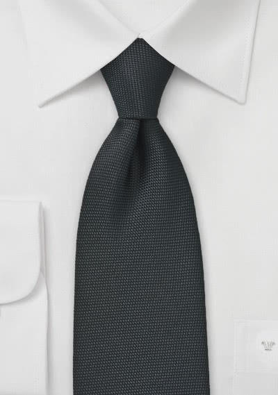 Krawatte  zart strukturiert schwarz