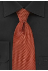 Krawatte  zierlich texturiert orange
