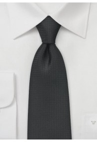 Krawatte asphaltschwarz Netz-Dessin