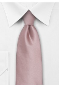 Einfarbige Clip-Krawatte rosé