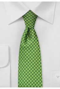 Krawatte schmal Struktur-Kästen hellgrün