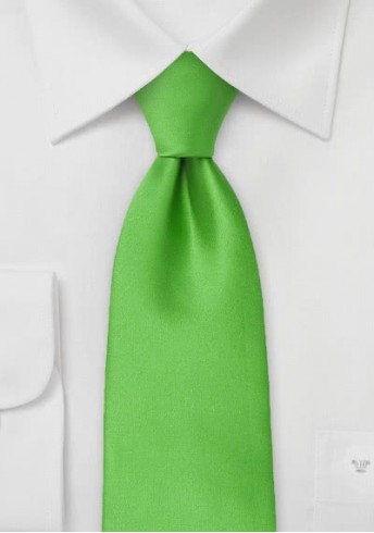 Kinder-Krawatte unifarben grün