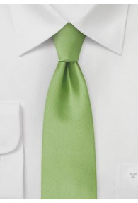 Mikrofaser-Krawatte schmal monochrom grün