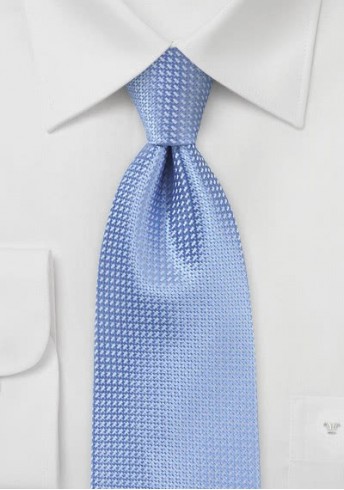 Clip-Krawatte hellblau strukturiert