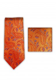 Krawatte Tuch kupfer-orange...