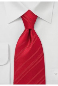 Kinder-Krawatte rot elegante Streifen