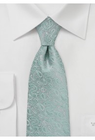 Paisley-Krawatte mintgrün / grau