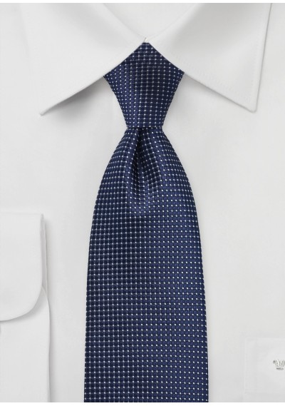 Kinder-Krawatte strukturiert dunkelblau fast metallisch