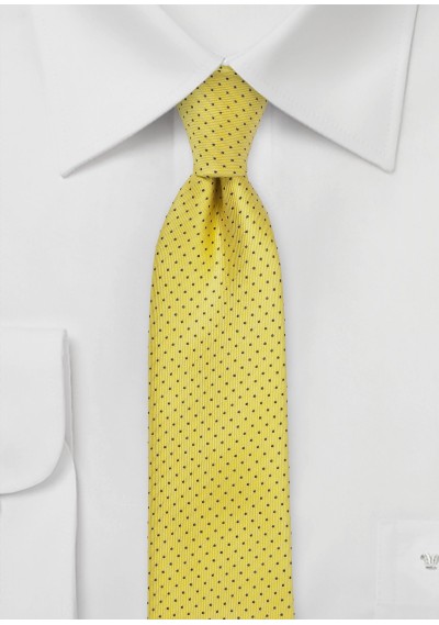 Krawatte gelb gepunktet