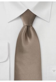 Krawatte Kunstfaser Capuccino